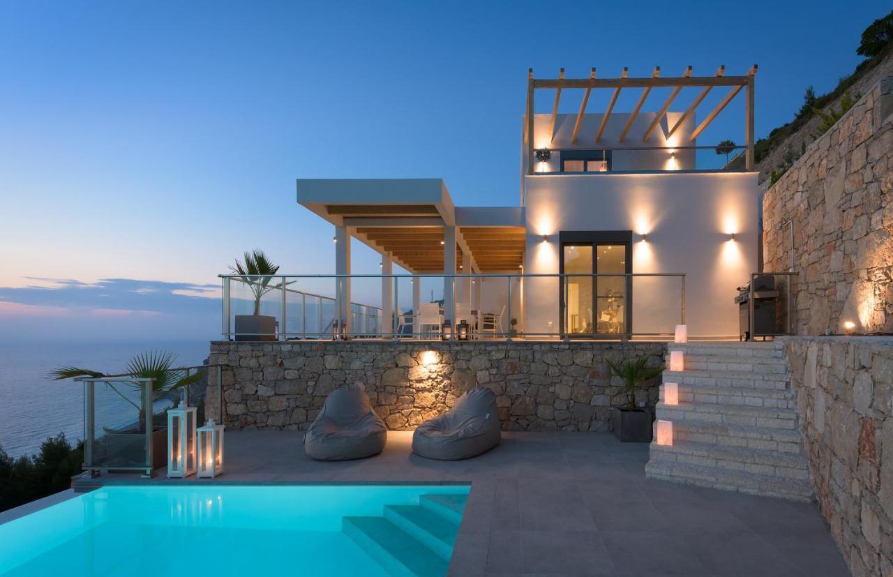 Kathisma Bay Villas - Luxury Villas - Villa Helios Kalamítsi Eksteriør bilde